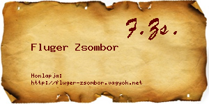 Fluger Zsombor névjegykártya